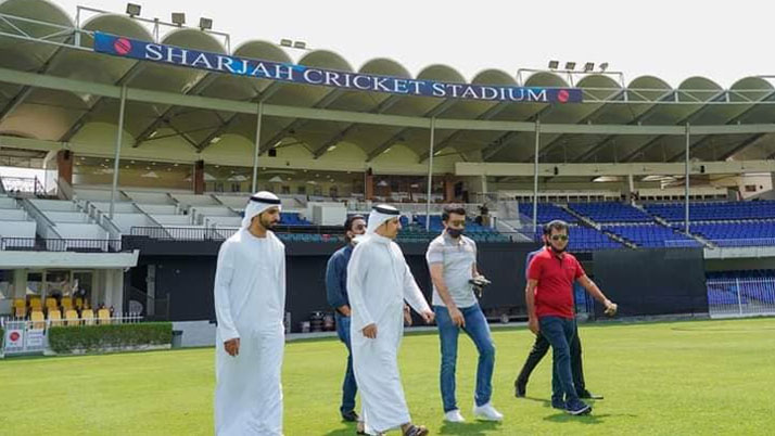 Nostalgic Sourav Gangully at Sharjah Cricket Stadium Dubai