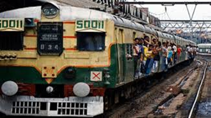 Rail blockade passengers demanding to be allowed to board the special train