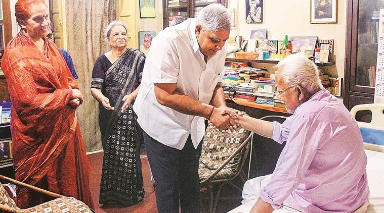 On the evening of Ashtami, his wife Dhankar went to Buddhadeb house