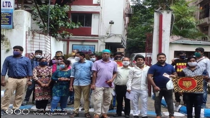 Following the movement of the Bangla Pokhho , five temporary workers were reinstated in the Income Tax Department