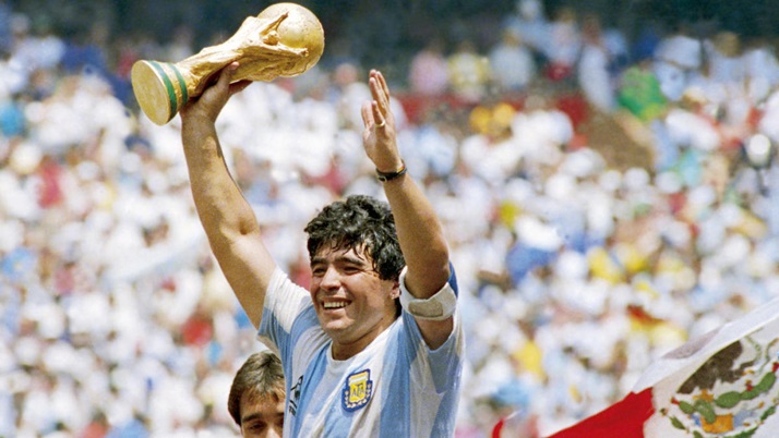 The late Diego Maradona, the mourning football world