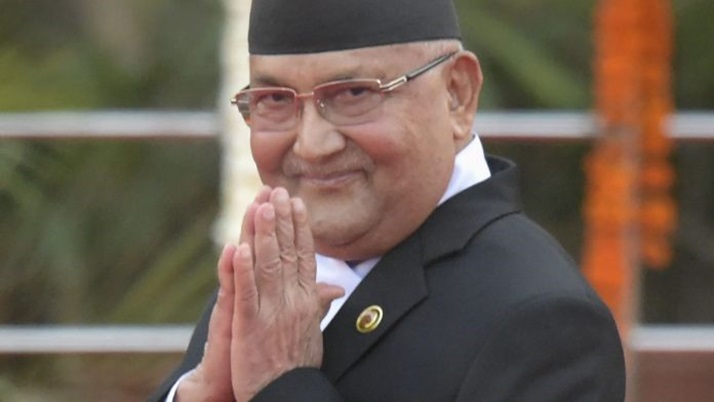 KP Oli recommended dissolving the government