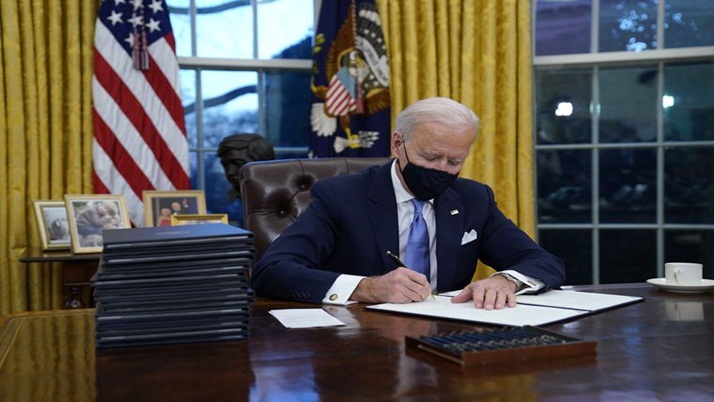 Biden pledges to write a new history in America