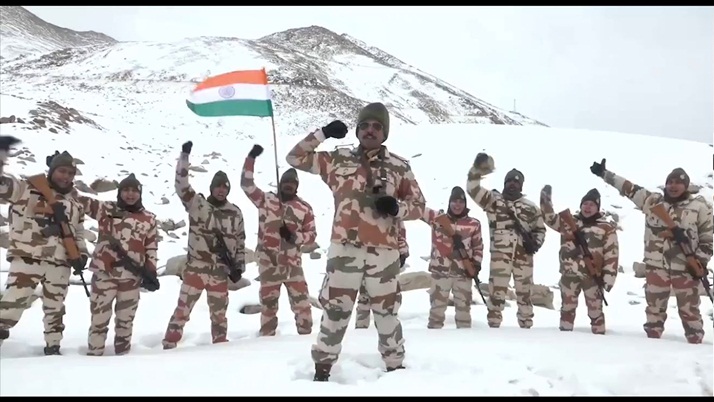 ITBP jawans celebrate Republic Day in Ladakh