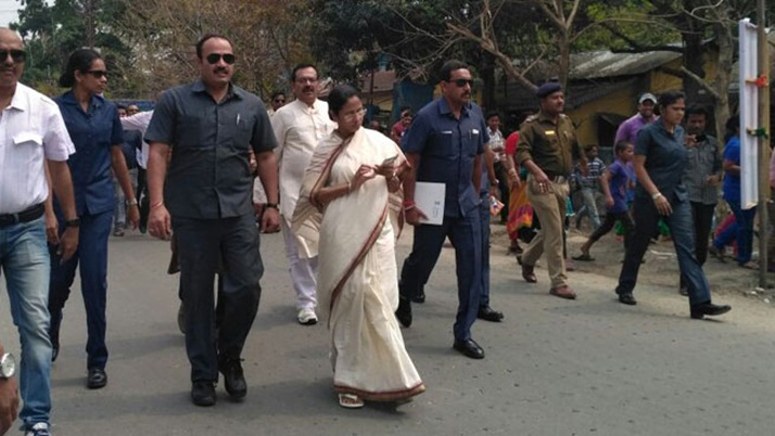 Mamata in the election campaign in North Bengal