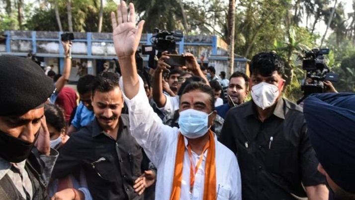 Shuvendu cast his vote in Nandigram at 7 am