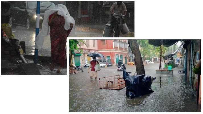 Heavy rain in Kolkata and South Bengal, 1 dead in front of Raj Bhavan, 5 killed in lightning strike