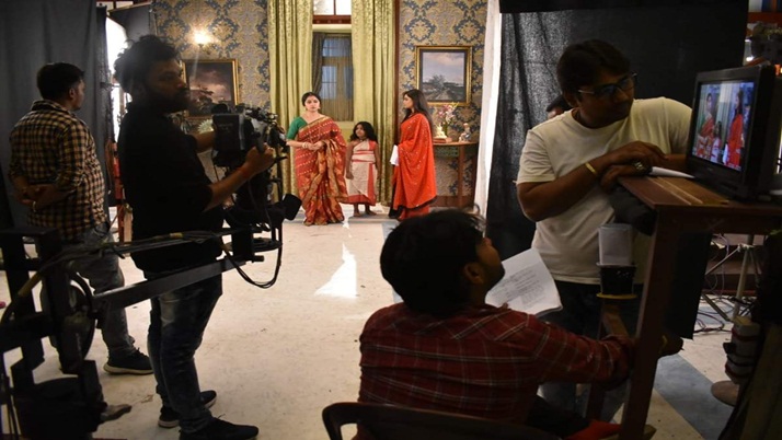 Shooting: Shooting of closed Bangla series, a fold of thought on the forehead of Tollypara