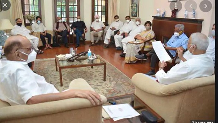 NCP-Opposition: Opposition 'apolitical' meeting at Sharad Pawar's house