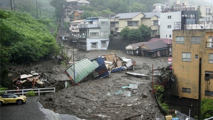 Japan-mudslide: Houses washed away in Japan's mudslide, 20 missing