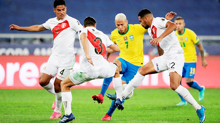 brazil step to the final in Copa-America 2021 tournament by defeating peru in semi-final