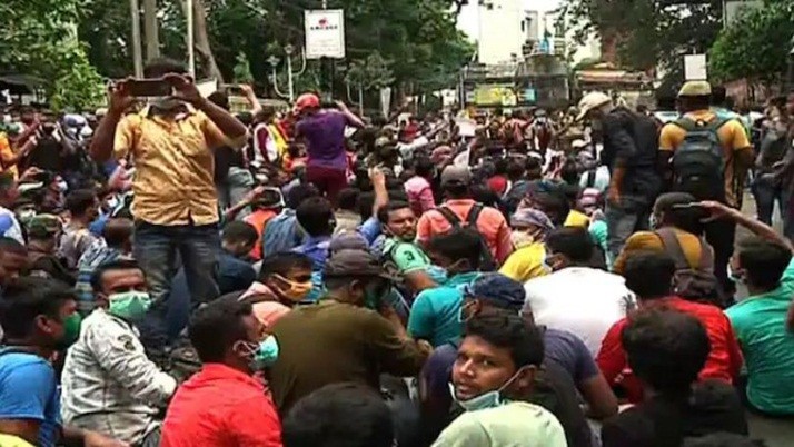 Protest job seekers holding appointment letters, lathicharge police