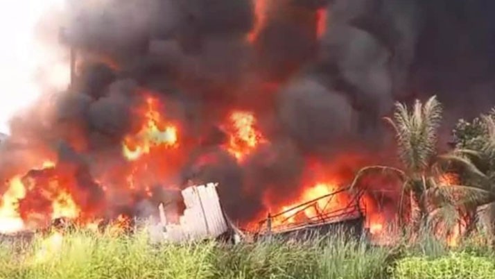 Maheshtala's industrial estate is burning in a devastating fire