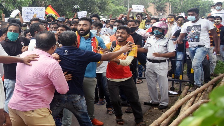 Protest of East Bengal supporters