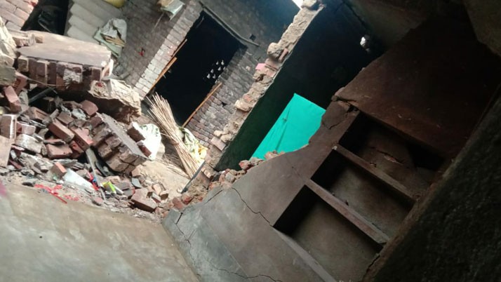 A bomb blast in Ketugram after Bhatar blows up a concrete house, fugitives