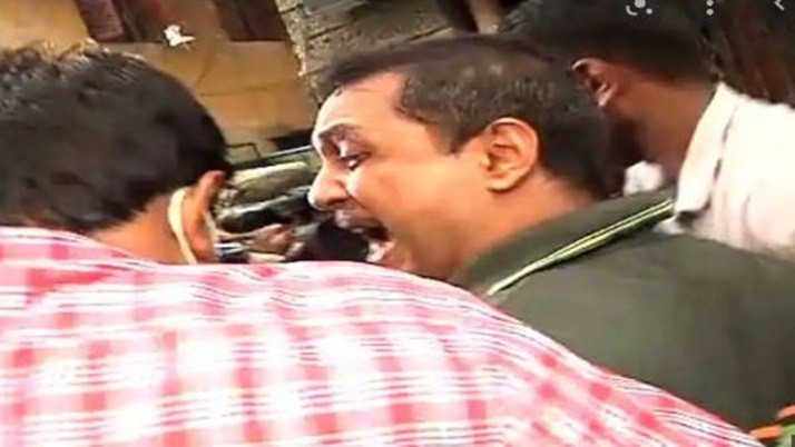 Police arrested the BJP leader for breaking the door in a filmy manner