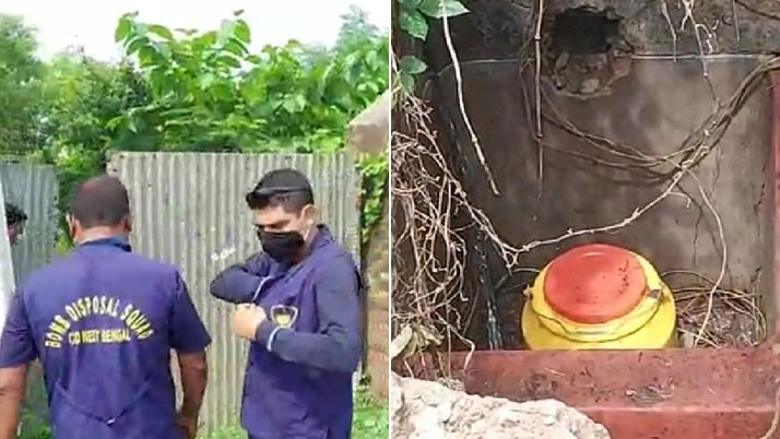 On the eve of Independence Day, jarican-filled bombs were recovered in Burdwan