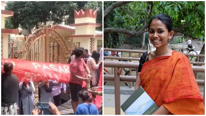 Visva Bharati: Aishwarya's procession in Santiniketan today