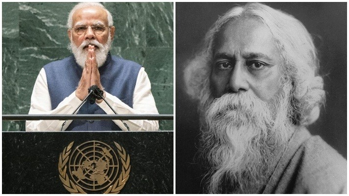 Modi-UNGA: Rabindranath Tagore-remembrance of Modi in Bengali at the United Nations in the context of Afghanistan