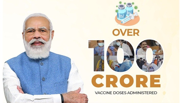 100 Crore Vaccination: Modi-Mandavya surpasses 100 crore boundaries in mass immunization