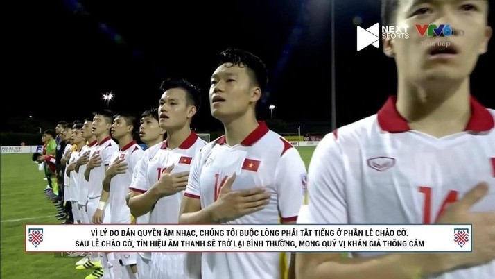 Stop national anthem sund before the match! ‌ Panic of copyright infringement