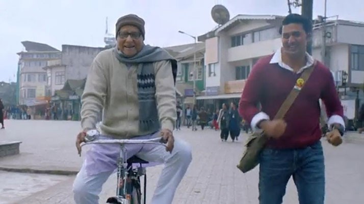 Paran Bandopadhyay rides cycle