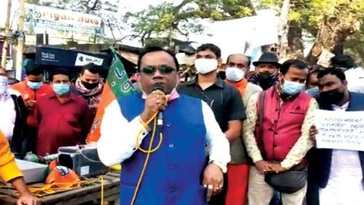 BJP MLA threatens to clash with police if he comes to power