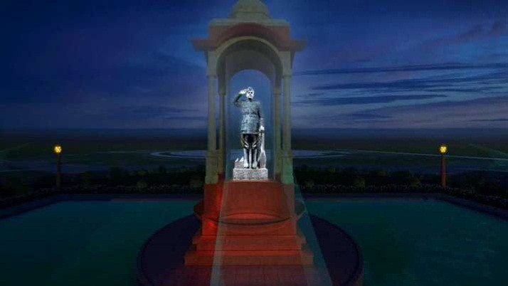 A granite statue of Netaji is sitting at India Gate on Netaji Jayanti, the Prime Minister announced
