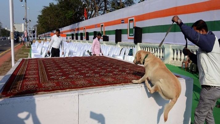 Tight security on Red Road on Republic Day