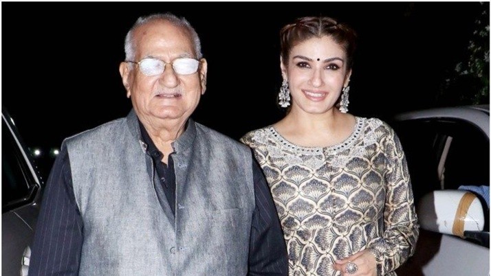 Raveena Tandon lost his father