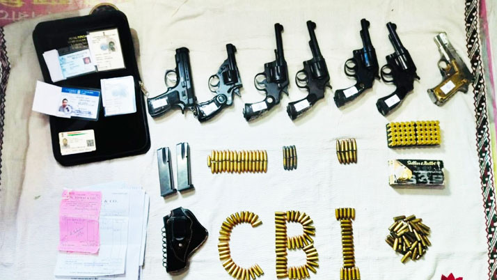 Firearms with huge cartridges recovered in Sandeshkhali, NSG in CBI investigation