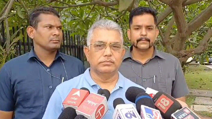 Kunal issue from Governor, Dilip Ghosh in his own mood in early morning