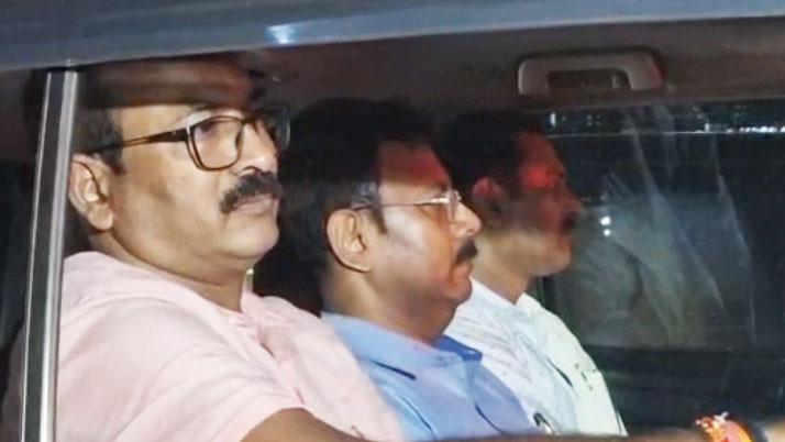 Sandeep Ghosh, arrested on charges of corruption, was taken from CGO complex to Nizam Palace