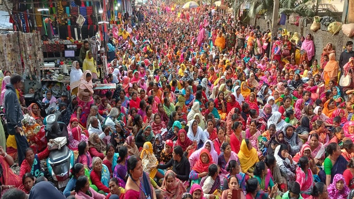 Mass rally of "Amma" to protest against administrative negligence in RG Kar case in Barasat