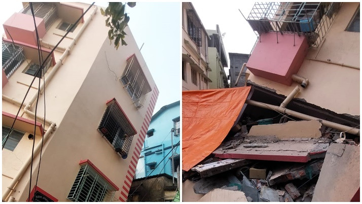 Many storeys have collapsed in Kolkata, residents are terrified, there are many complaints