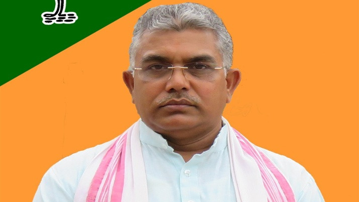 Dilip Ghosh's repeated threats, protest in front of BJP leader's house