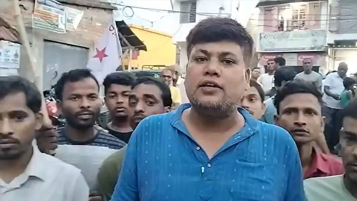 Protest against Kolkata Law College incident in Shamsherganj, Leftists on the road
