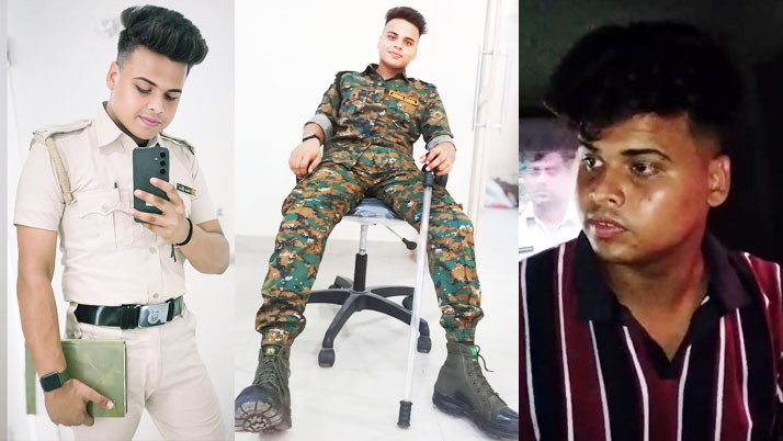 Youth who roamed around wearing police uniform for a year, posted pictures on social media, finally arrested
