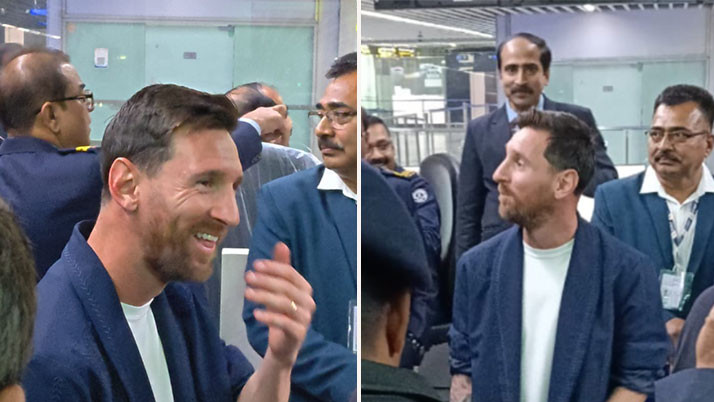 Messi sets foot in Kolkata at midnight, football festival in the presence of Shahrukh, Mamata, and Sourav at Yuva Bharati
