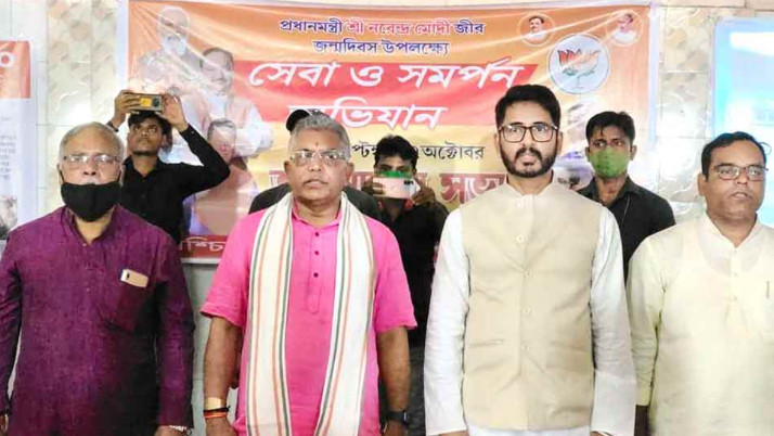 hiran-chatterjee-dropped-dilip-ghosh-bjp-candidate-kharagpur-sadar-election-controversy-news