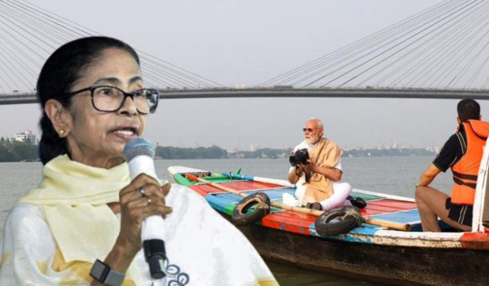 mamata-banerjee-attack-narendra-modi-ganga-boat-ride-yamuna-pollution-politics-news