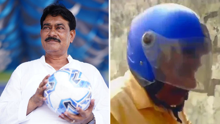 From Dominance to Terror: Khokon Das in Panic! Fearing Public Wrath, the Former Trinamool Leader Appears in Court Wearing a Helmet.