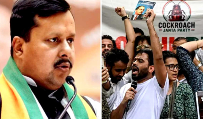 bjp-president-nitin-naveen-targets-cockroach-janata-party-after-mass-protest-at-jantar-mantar