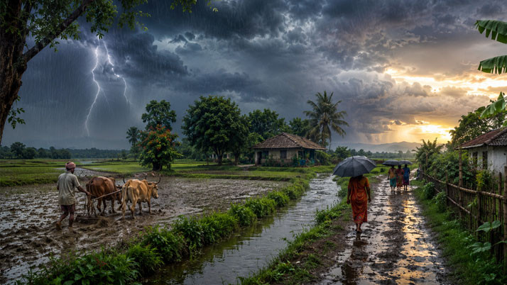 Weather will change in the afternoon! Warning of heavy to very heavy rain in South Bengal, 5 districts of North Bengal