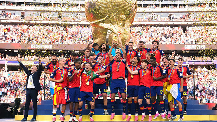 A golden night for Spain; a subdued exit for Messi and his team! 'La Roja' defeated Argentina with absolute dominance to clinch their second World Cup title.