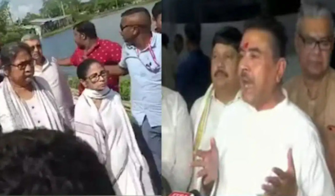 halishahar-mamata-banerjee-car-protest-suvendu-adhikari-reaction