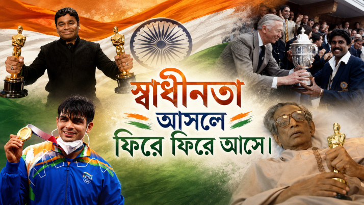 Independence Day is not merely a single day; it returns time and again—in the flag of victory, in moments of glory.