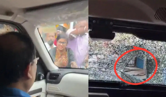 kunal-ghosh-car-attack-before-mamata-banerjee-serampore-rally