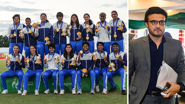India wins back-to-back gold medals in women's cricket at the Asian Games; Sourav played a key role in laying the foundation