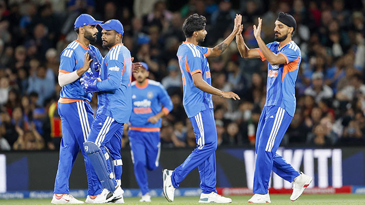 A storm from Sanju’s bat, an incredible finish by Naman! India chase down the Kiwis’ 225 to take the lead in the series.
